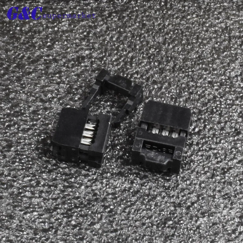 10 шт. гнездо 2 54 мм Шаг FC 6P 8P 10P 12P 14P 16P 18P 20P IDC разъем ISP JTAG для плоский кабель образец |