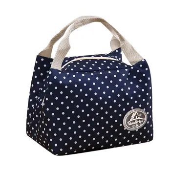 

Lunch Bag Insulated Cold Stripe Picnic Carry Case Thermal Portable Lunch Box Bento Pouch Lunch Container Food Storage Bags