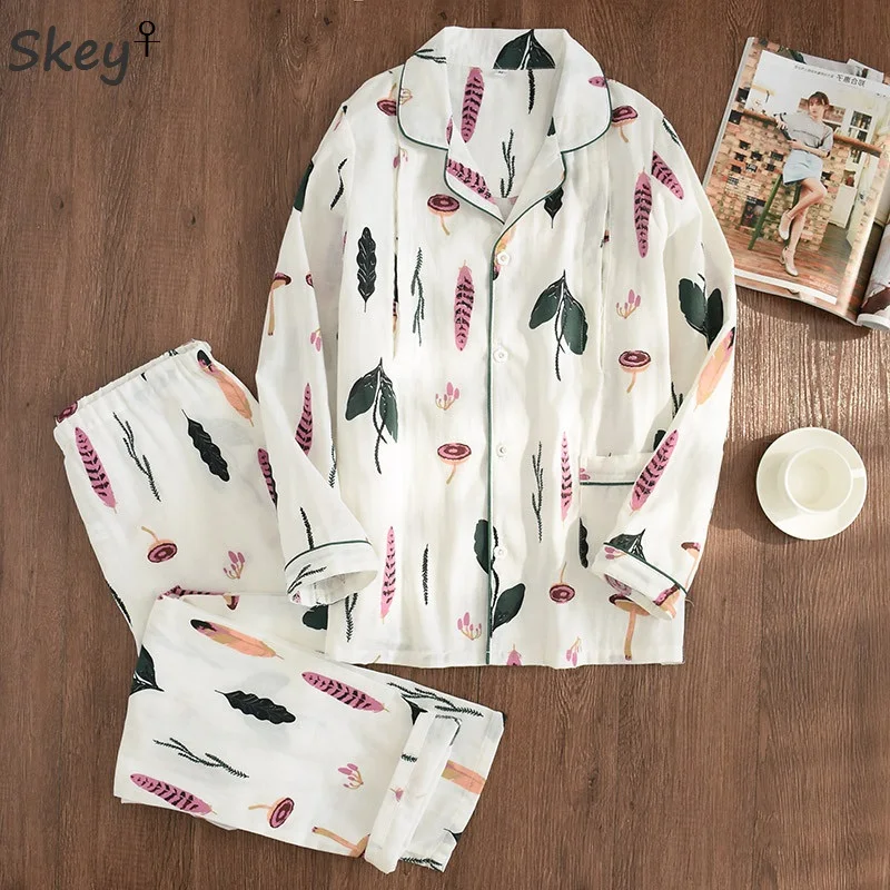 

Pregnant Pajamas Sets 100% Cotton Gauze 2019 Maternity Wear Women Pajamas Set Loose Breastfeeding Sleepwear Plus Size Pajamas
