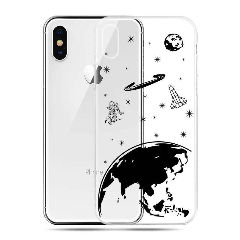 لينة سيليكون حقيبة لهاتف أي فون 5 s 5 SE 6 6 s 6 7 8 زائد TPU الكرتون نمط الهاتف حقيبة لهاتف أي فون 6 6 s 7 زائد X 10 XR XS ماكس حالات
