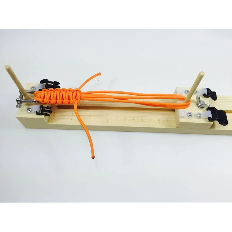 1 قطع diy رقصة صانع أداة عقدة الحياكة مزين الصلبة الخشب سوار paracord المظلة الحبل سوار النسيج أدوات صانع معصمه
