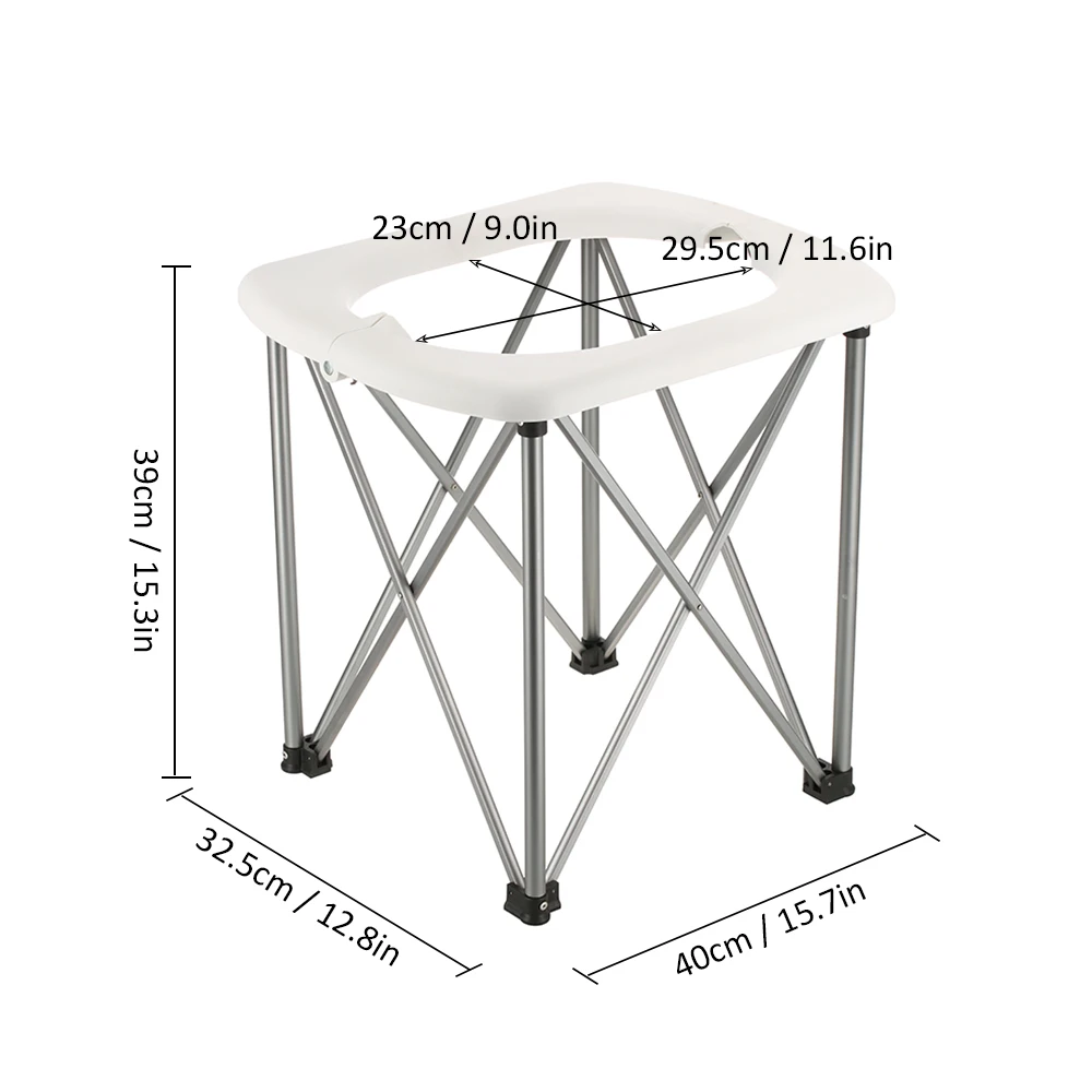 Открытый Кемпинг Сиденье Портативный складной Туалет легкий удобный стул для унитаза для кемпинга Пешие прогулки путешествия