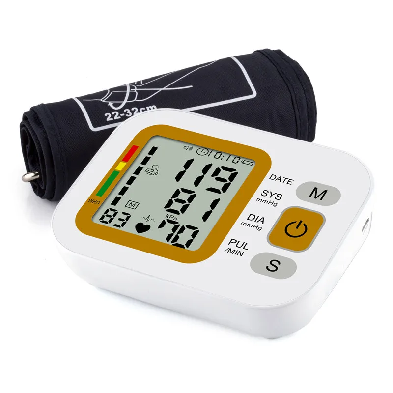 

Home Health Care Digital Lcd Upper Arm Blood Pressure Monitor Heart Beat Meter Machine Tonometer for Measuring Automatic