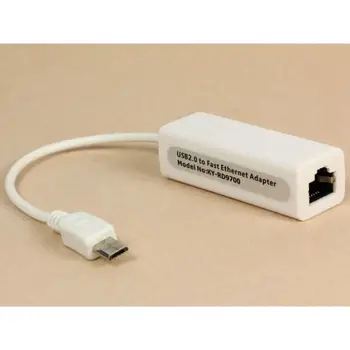 

MOSUNX Micro Mini 5pin USB To RJ45 10/100M Ethernet Network Adapter For SamsungTable PC Futural Digital New F35