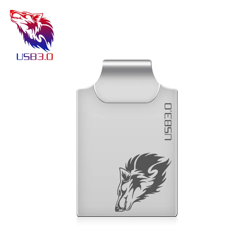 USB 3,0 супер мини USB флеш 128 ГБ Флешка 64 ГБ 32 ГБ высокоскоростной флеш-накопитель 16 Гб для ПК/ноутбуков флеш-накопитель usb флешка cle usb - Цвет: silver
