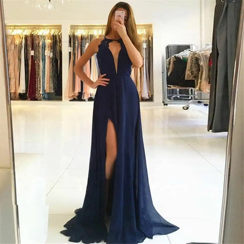 dark blue dresses for wedding