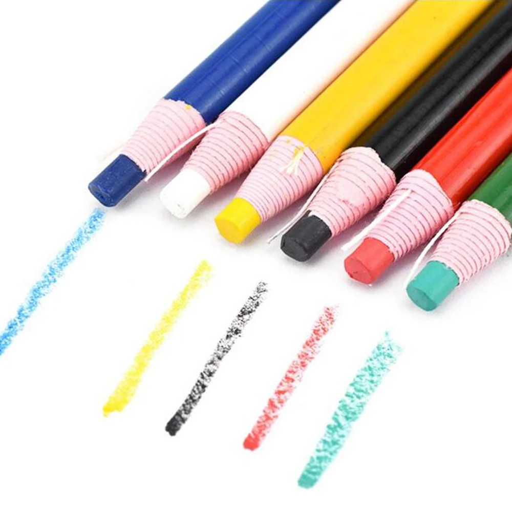 

D&D 12pcs/Set Cut-free Tailor's Chalk Pencils Garments Fabric Marker Pencil Dressmaking Craft Tools