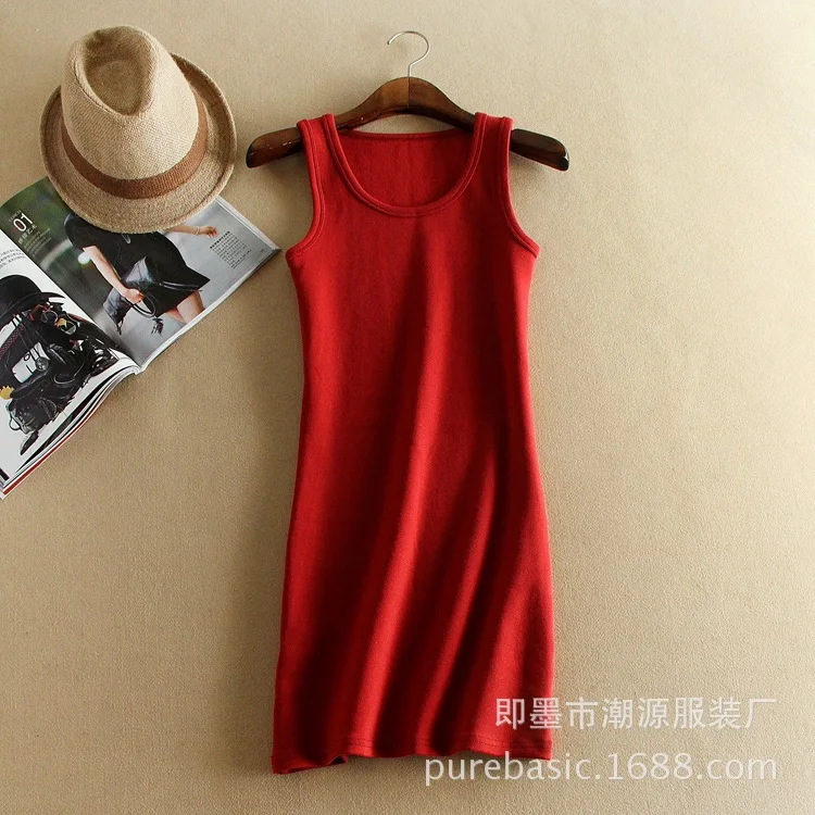 Little Long Cotton Women Sexy Soft Tank Tops Solid Sleeveless Vest,Camisole Vest Top Cropped for Ladies woman