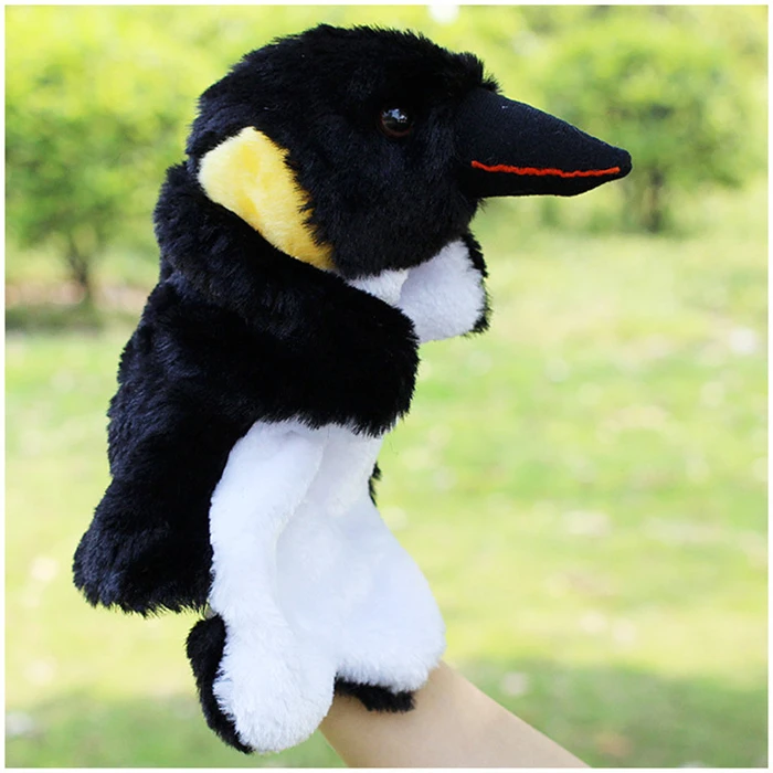 Plush Toys Large Hand Puppet Penguin Cartoon Baby Toy Children Doll -  Puppets - AliExpress