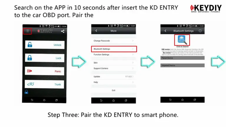 Новое поступление KEYDIY английская версия KD OBD запись для смартфонов на автомобиль пульты запись без провода требуется