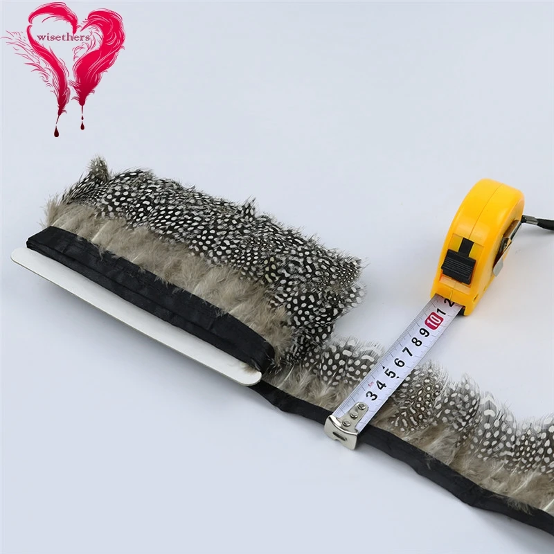 1 natural guinea fowl feather trims 5