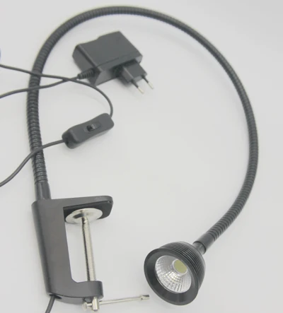 

110V/220V 3W Led Flexible Pipe Clamp Desk Lamp