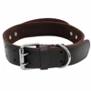 Genuine Leather Dog Collar Durable Real Leather Training Collars For Medium Large Dogs Pets Pitbull With Quick Control Handle 2