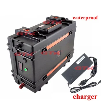 

Free shipping 48v 50Ah E-Bike Power Battery 3000w Li-Ion Battery Pack with 50Amp BMS For 2000W Scooter Motor + 5A Charger