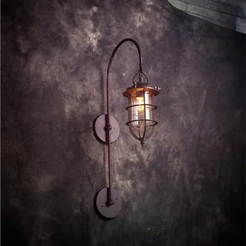

Loft bedroom bedside lamp vintage balcony american outdoor wall lights