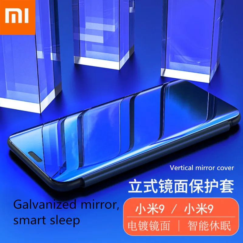 Чехол Xiaomi Mirror Smart View Redmi 5 Plus Note5 Note5A Note4 Global Note 4X 3 Pro Prime Mi 8 SE 6 кожаный флип