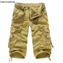 Камуфляжные карго-шорты камуфляжные мужские новые мужские s мужские шорты в повседневном стиле свободные рабочие шорты мужские военные короткие штаны