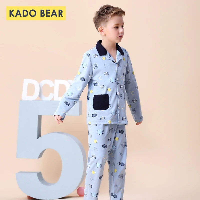 

Children Cotton Long Sleeve Pajamas Kids Cartoon Soft Pyjamas Set Baby Boy Sleepwear Toddler Girl Autumn Winter Underwear Pijama
