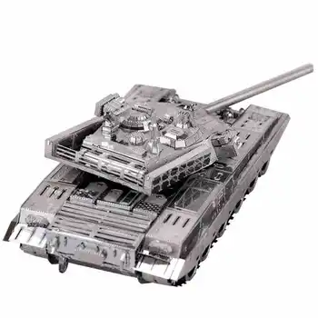 

MU 3D Metal Puzzle Figure Toy China T99 Tank mode Laser Cut Assemble Jigsaw Puzzle 3D Models Gift Toys For Children
