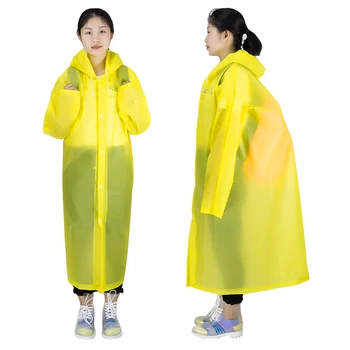 

NICEYARD 5 Colors Wide Cuffs Waterproof Camping Transparent Raincoat Portable Outdoor Travel EVA+PE Women Men