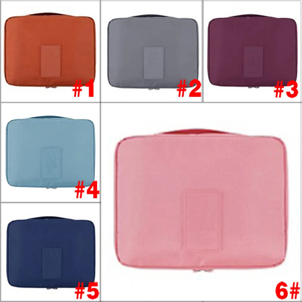 Fashion Large Capacity Color Travel Cosmetic Makeup Toiletry Purse