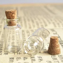 1000x1 мл стеклянные мини прозрачные бутылки с пробковое дерево 13 мм* 24 мм* 6 мм 1cc стеклянный пузырек пробника 0,5 мл 2 мл 3 мл до 1000 мл доступен