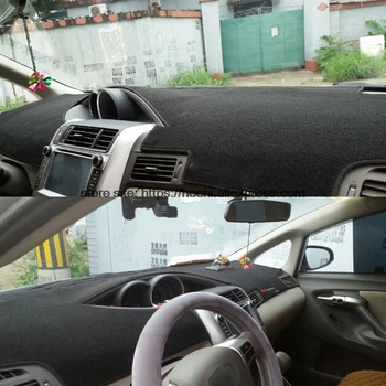 

For toyota EZ 2011-2016 Double layer Silica gel Car Dashboard Pad Instrument Platform Desk Avoid Light Mats Cover Sticker