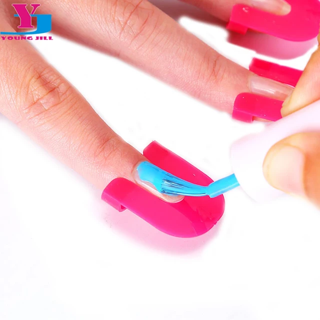 Free Shipping 50set Nail Art Finger Covers Rose Color Manicure Free Shipping 50set Nail Art Finger Covers Rose Color Manicure Practice Creative Polish Spill
