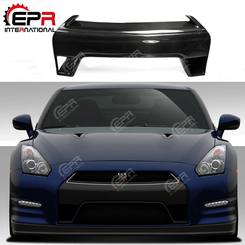 Стайлинг автомобиля для Nissan R35 GTR 2013 + углеродное волокно передняя крышка носа