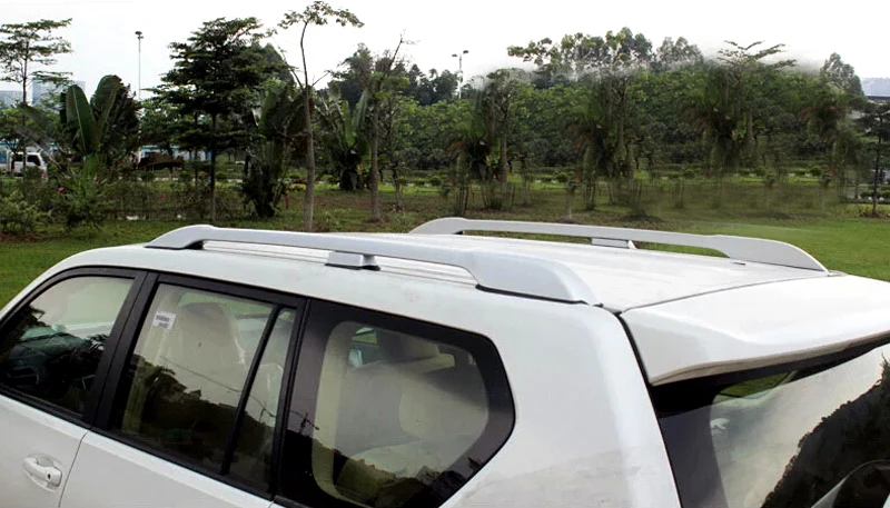 Серебристые автомобильные аксессуары для багажника, штанги для багажника на крышу, стойки для Toyota Land Cruiser Prado FJ150 J150 2010