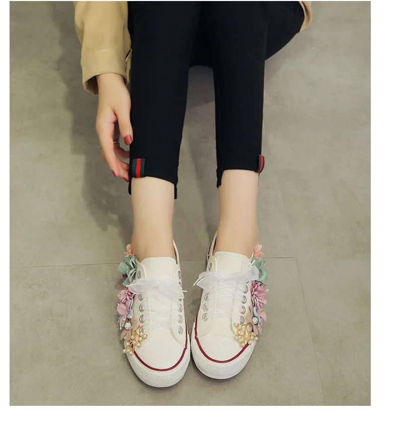 Г., женская повседневная обувь с цветочным принтом женские кроссовки на плоской подошве, летняя парусиновая обувь женская модная Вулканизированная обувь на шнуровке