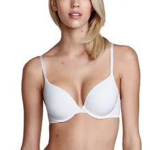 2017 New Fashion Women White Sexy Push Up Lace Adjustable Straps Wire Support Bralette Solid Color Underwear Soft Bras