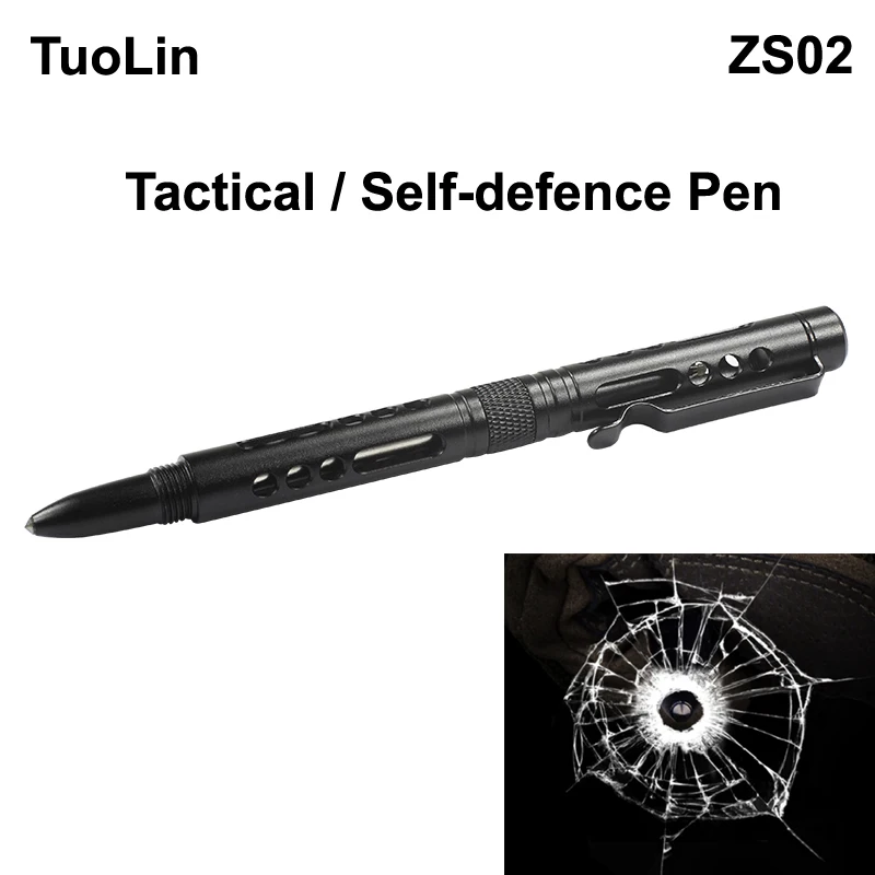 

TuoLin ZS02 EDC Aluminum Tactical Pen - Black
