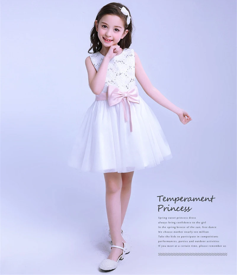 Sequin Bow Dress Kids (5)