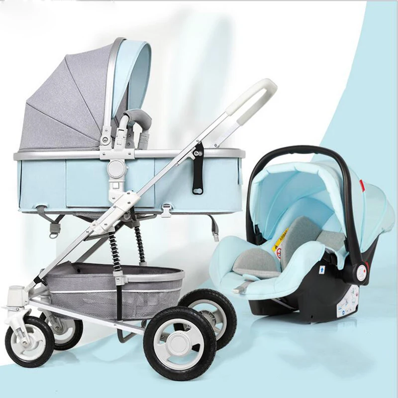 

2018 new multi-function high landscape baby stroller to send basket four seasons for 0-3 years old can be used