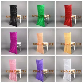 

Wholesale Sequin Chair Cover For Chiavari Chair Decoration Banquet Wedding Chair Covers
