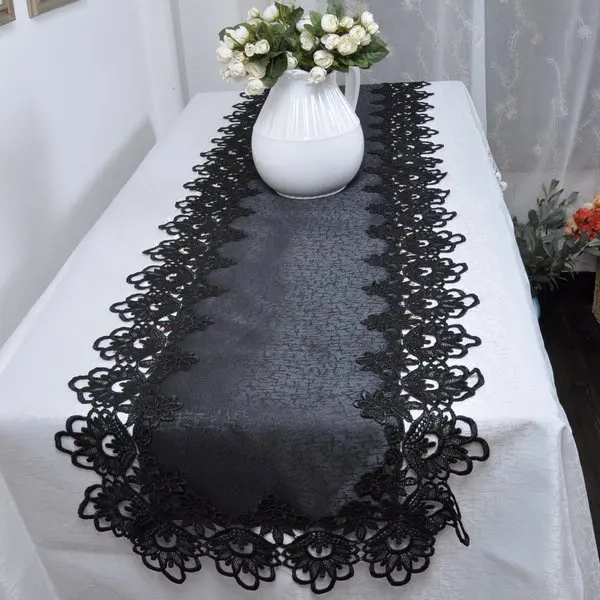 Buy Gothic Black lace table cloth/runner/placemats, 15