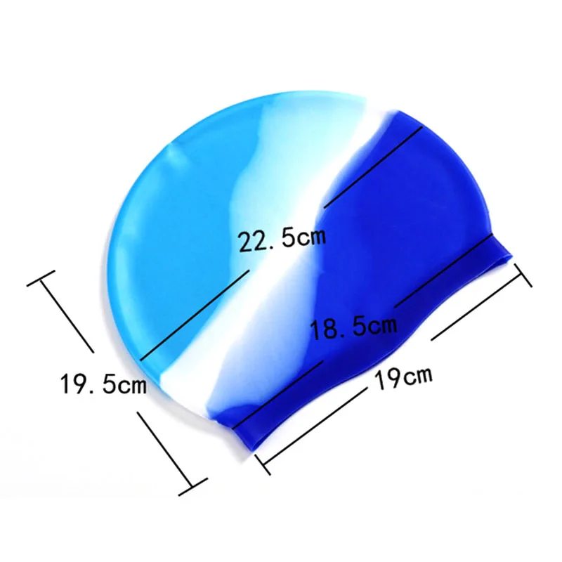Радиус 19-22,5 см Силиконовые плавающие кепки для взрослых мужчин и женщин резиновые Детские Водонепроницаемые купальные шапочки шляпа для плавания ming аксессуары