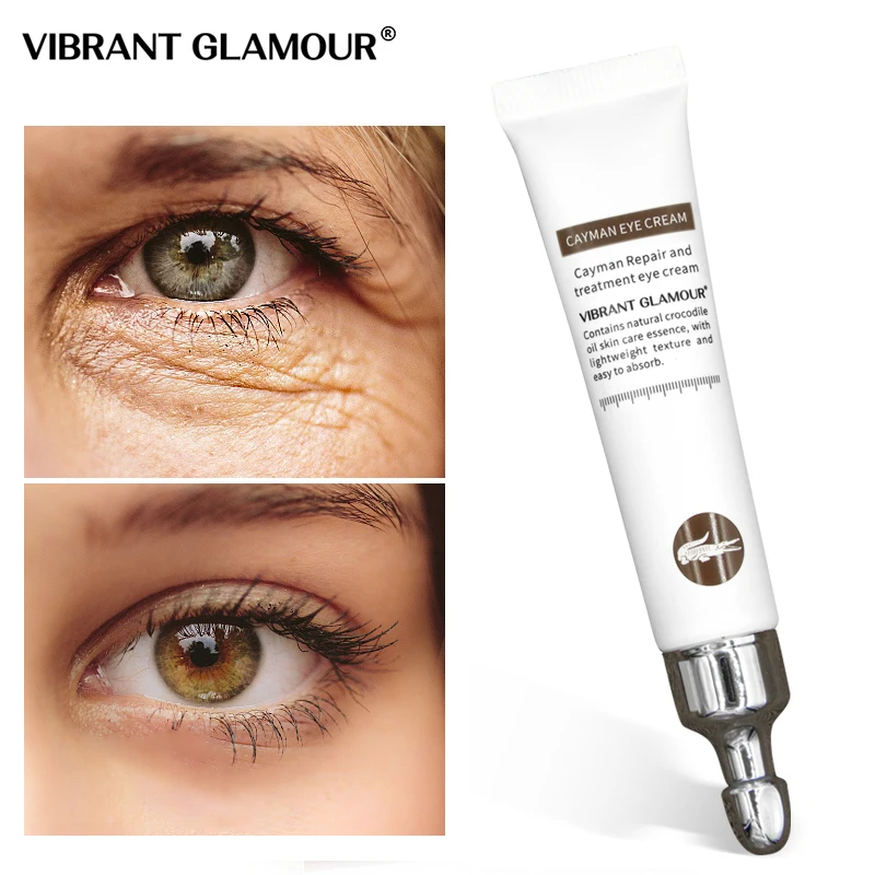 VIBRANT GLAMOUR Crocodile Anti wrinkle Age Eye Cream Hyaluronic Acid