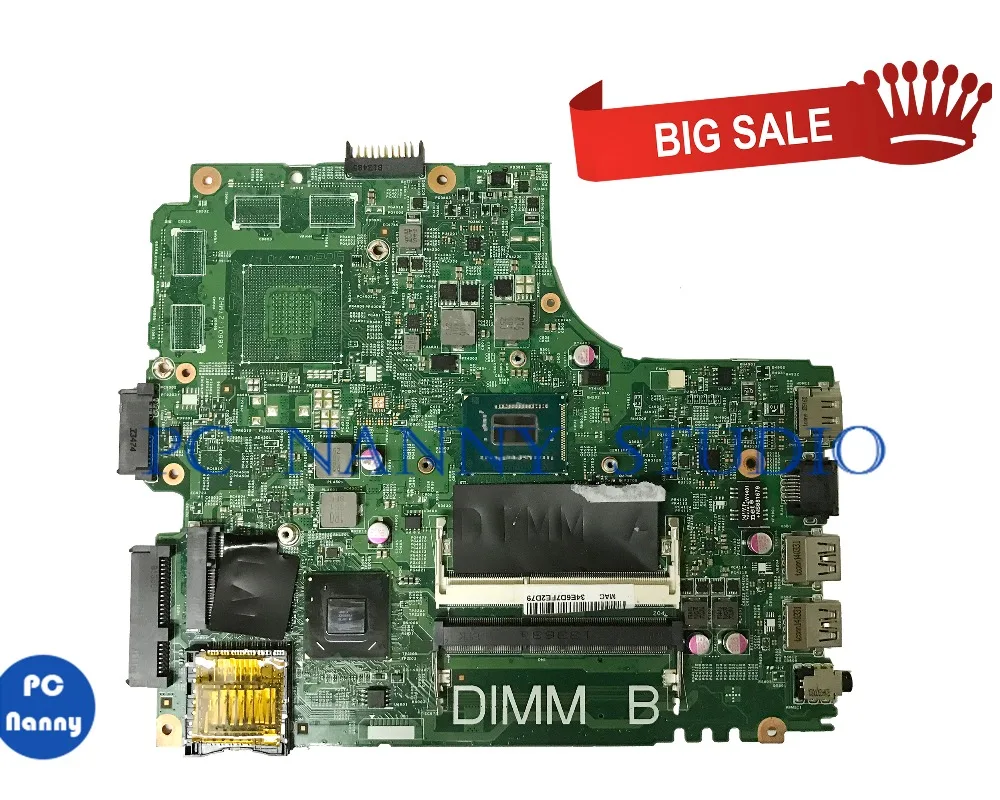 

PCNANNY 0PTNPF PTNPF for DELL INSPIRON 2421 3421 5421 Laptop motherboard 12204-1 1017U tested