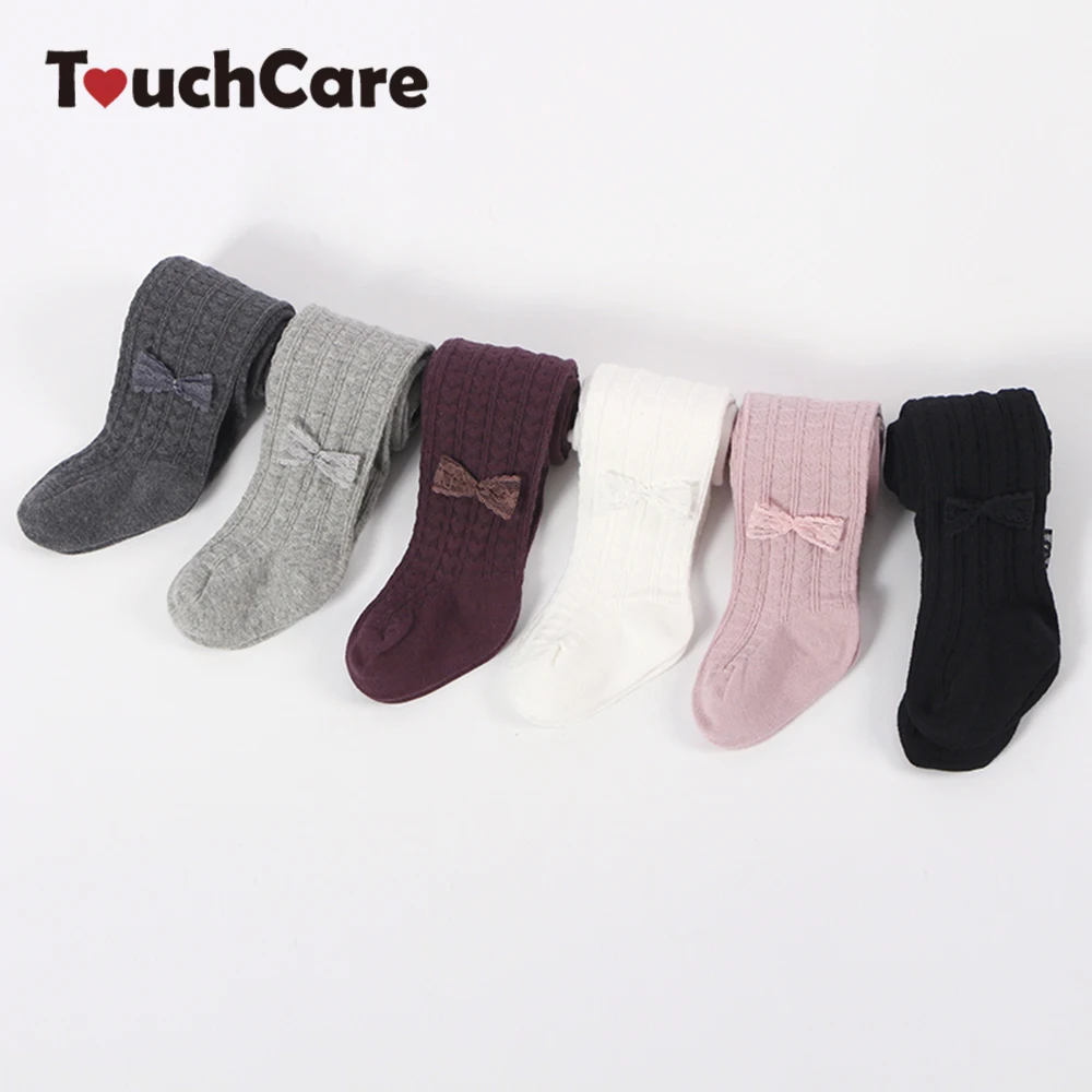 Touchcare Newborn Lace Bow Baby Girl Tights Kid Dancing Pantyhose Baby