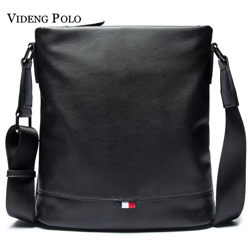 

VIDENG POLO Brand Casual Male Messenger Bags Leisure Shoulder Bag Business Man's Shoulder Crossbody Bags For Men Leather Bolsa