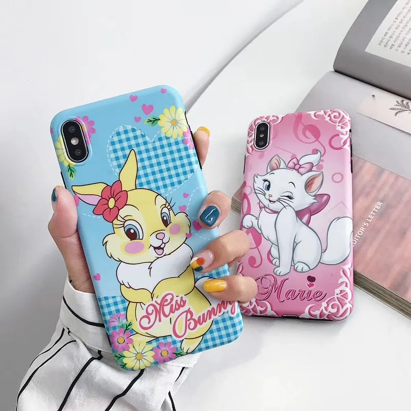 

Cute Cartoon Miss Bunny Maue Case Cover For iphone 6 s 6Plus 7 8 Plus Soft IMD Case Back Cover For iphone X XS XR MAX Funda Capa