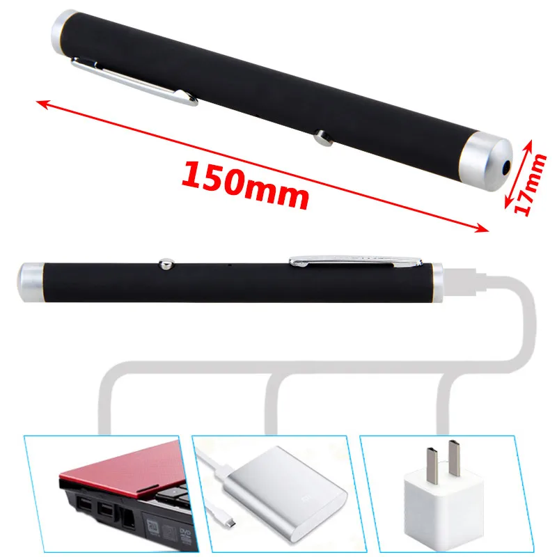 Sighter com Bateria Caneta Laser Poderoso Ponteiro Recarregável Apresentador Remoto Lazer Caça Bore Usb 3 Cheap Lasers
