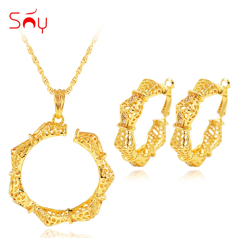 Sunny Jewelry этнические наборы ювелирных изделий для женщин колье серьги кулон