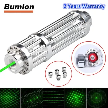 

Bumlon Green Laser 50-80nm Pointer Mobile Lazer Pen Rechargeable Battery Light Adjustable Focus With 5 stars HT3-0031