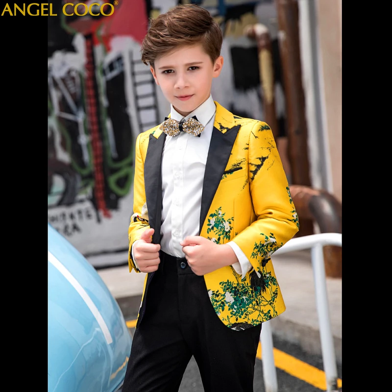 

Boys Suits For Weddings Kids Suit Sets Children's Clothing Blazer Jogging Costume Enfant Garcon Mariage Prom Suits Tuxedo Menino