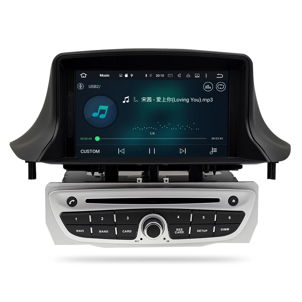 " Android 9,0 автомобильный Радио dvd-плеер gps навигация Мультимедиа для Renault Megane 3 Fluence 2009- Авто аудио стерео Восьмиядерный