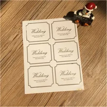 18pcs 6*5cm customize Personalised Wedding Invitation Envelope Sticker Seals wedding supplies