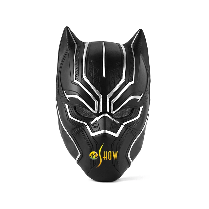 

Captain America 3 Civil War Black Panther Cosplay Helmet Halloween Black Panther Mask PVC Mask for Adult